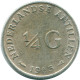 1/4 GULDEN 1965 ANTILLAS NEERLANDESAS PLATA Colonial Moneda #NL11427.4.E.A - Antilles Néerlandaises