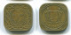 5 CENTS 1966 SURINAME Netherlands Nickel-Brass Colonial Coin #S12751.U.A - Suriname 1975 - ...