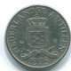 25 CENTS 1975 ANTILLES NÉERLANDAISES Nickel Colonial Pièce #S11620.F.A - Nederlandse Antillen