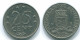 25 CENTS 1975 ANTILLES NÉERLANDAISES Nickel Colonial Pièce #S11620.F.A - Netherlands Antilles