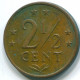 2 1/2 CENT 1971 NETHERLANDS ANTILLES Bronze Colonial Coin #S10491.U.A - Nederlandse Antillen