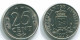 25 CENTS 1979 ANTILLAS NEERLANDESAS Nickel Colonial Moneda #S11653.E.A - Netherlands Antilles