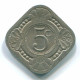 5 CENTS 1967 ANTILLAS NEERLANDESAS Nickel Colonial Moneda #S12468.E.A - Antilles Néerlandaises