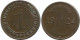 1 REICHSPFENNIG 1924 G ALEMANIA Moneda GERMANY #AD431.9.E.A - 1 Renten- & 1 Reichspfennig