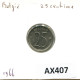 25 CENTIMES 1966 FRENCH Text BELGIUM Coin #AX407.U.A - 25 Cents