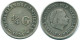 1/4 GULDEN 1954 ANTILLES NÉERLANDAISES ARGENT Colonial Pièce #NL10880.4.F.A - Netherlands Antilles