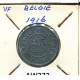 25 CENTIMES 1916 BELGIQUE-BELGIE BELGIEN BELGIUM Münze #AW272.D.A - 25 Cent