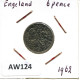 SIXPENCE 1962 UK GREAT BRITAIN Coin #AW124.U.A - H. 6 Pence