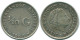 1/10 GULDEN 1963 NIEDERLÄNDISCHE ANTILLEN SILBER Koloniale Münze #NL12636.3.D.A - Niederländische Antillen