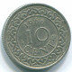 10 CENTS 1966 SURINAME Netherlands Nickel Colonial Coin #S13233.U.A - Suriname 1975 - ...