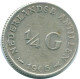 1/4 GULDEN 1965 NETHERLANDS ANTILLES SILVER Colonial Coin #NL11389.4.U.A - Nederlandse Antillen