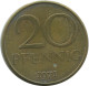 20 PFENNIG 1971 DDR EAST DEUTSCHLAND Münze GERMANY #AE117.D.A - 20 Pfennig