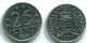 25 CENTS 1971 NETHERLANDS ANTILLES Nickel Colonial Coin #S11482.U.A - Niederländische Antillen