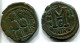 JUSTINII And SOPHIA AE Follis Thessalonica 527 AD Large M NIKO #ANC12424.75.D.A - Byzantines