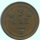 2 ORE 1901 SWEDEN Coin #AC938.2.U.A - Schweden