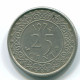 25 CENTS 1974 SURINAME Netherlands Nickel Colonial Coin #S11240.U.A - Suriname 1975 - ...