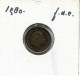 1 CENT 1980 INÉERLANDAIS NETHERLANDS Pièce #AU408.F.A - 1948-1980: Juliana