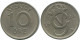 10 ORE 1924 SWEDEN Coin #AD133.2.U.A - Suède