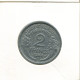 2 FRANCS 1944 FRANKREICH FRANCE Französisch Münze #AK662.D.A - 2 Francs