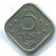 5 CENTS 1981 NETHERLANDS ANTILLES Nickel Colonial Coin #S12341.U.A - Niederländische Antillen