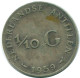 1/10 GULDEN 1959 NETHERLANDS ANTILLES SILVER Colonial Coin #NL12230.3.U.A - Niederländische Antillen