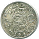 1/10 GULDEN 1945 S INDIAS ORIENTALES DE LOS PAÍSES BAJOS PLATA #NL14074.3.E.A - Indes Néerlandaises