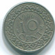 10 CENTS 1966 SURINAME NEERLANDÉS NETHERLANDS Nickel Colonial Moneda #S13231.E.A - Surinam 1975 - ...