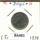 1 FRANC 1939 BELGIE-BELGIQUE BELGIUM Coin #BA481.U.A - 1 Franc