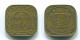 5 CENTS 1971 SURINAM NIEDERLANDE Nickel-Brass Koloniale Münze #S12879.D.A - Surinam 1975 - ...