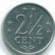 2 1/2 CENT 1979 ANTILLAS NEERLANDESAS Aluminium Colonial Moneda #S10565.E.A - Antilles Néerlandaises