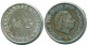 1/4 GULDEN 1956 NIEDERLÄNDISCHE ANTILLEN SILBER Koloniale Münze #NL10936.4.D.A - Nederlandse Antillen