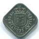 5 CENTS 1982 NIEDERLÄNDISCHE ANTILLEN Nickel Koloniale Münze #S12353.D.A - Niederländische Antillen
