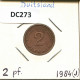 2 PFENNIG 1984 J BRD ALEMANIA Moneda GERMANY #DC273.E.A - 2 Pfennig
