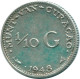 1/10 GULDEN 1948 CURACAO NÉERLANDAIS NETHERLANDS ARGENT Colonial Pièce #NL11964.3.F.A - Curacao