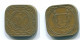 5 CENTS 1972 SURINAME Netherlands Nickel-Brass Colonial Coin #S13026.U.A - Surinam 1975 - ...