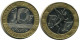 10 FRANCS 1990 FRANCE Pièce BIMETALLIC #AZ412.F.A - 10 Francs