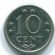 10 CENTS 1974 NIEDERLÄNDISCHE ANTILLEN Nickel Koloniale Münze #S13529.D.A - Niederländische Antillen