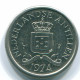 10 CENTS 1974 NIEDERLÄNDISCHE ANTILLEN Nickel Koloniale Münze #S13529.D.A - Niederländische Antillen