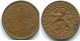 1 CENT 1968 ANTILLAS NEERLANDESAS Bronze Fish Colonial Moneda #S10767.E.A - Netherlands Antilles