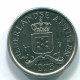 10 CENTS 1976 ANTILLES NÉERLANDAISES Nickel Colonial Pièce #S13735.F.A - Antilles Néerlandaises