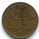 2 1/2 CENT 1956 CURACAO NÉERLANDAIS NETHERLANDS Bronze Colonial Pièce #S10173.F.A - Curacao