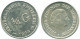 1/4 GULDEN 1954 NIEDERLÄNDISCHE ANTILLEN SILBER Koloniale Münze #NL10848.4.D.A - Niederländische Antillen