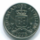 25 CENTS 1975 ANTILLAS NEERLANDESAS Nickel Colonial Moneda #S11619.E.A - Antilles Néerlandaises
