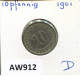 10 PFENNIG 1901 A GERMANY Coin #AW912.U.A - 10 Pfennig