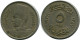 5 MILLIEMES 1938 ÄGYPTEN EGYPT Islamisch Münze #AP131.D.A - Aegypten