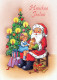 PÈRE NOËL ENFANT NOËL Fêtes Voeux Vintage Carte Postale CPSM #PAK349.A - Santa Claus