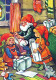 SANTA CLAUS CHILDREN CHRISTMAS Holidays Vintage Postcard CPSM #PAK285.A - Santa Claus