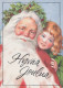 PÈRE NOËL ENFANT NOËL Fêtes Voeux Vintage Carte Postale CPSM #PAK278.A - Santa Claus