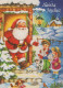 WEIHNACHTSMANN SANTA CLAUS KINDER WEIHNACHTSFERIEN Vintage Postkarte CPSM #PAK262.A - Santa Claus