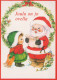 PAPÁ NOEL NIÑO NAVIDAD Fiesta Vintage Tarjeta Postal CPSM #PAK227.A - Santa Claus